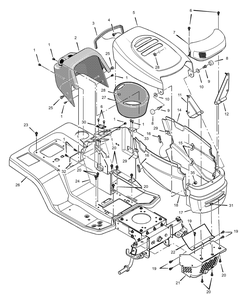 Part Location Diagram of 1001157 Briggs and Stratton Plenum-air intake si